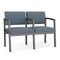 Lesro Lenox 2 Seat Tandem Seating W/ Arm, 43.5 in W 24.5 in L 32 in H LS2103 - alternate 1